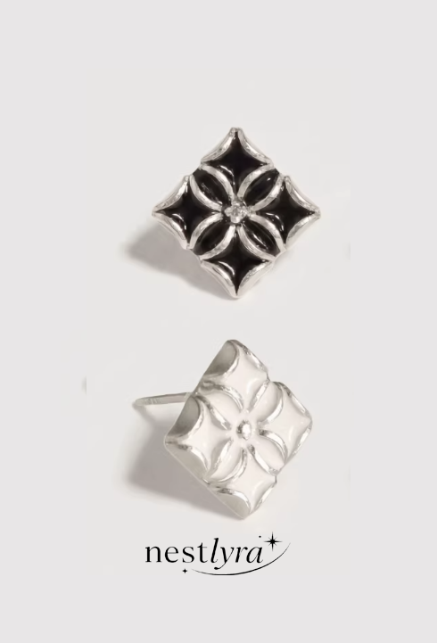 Medieval Court Diamond Stud Earrings