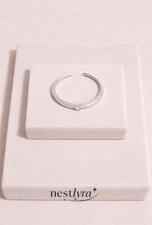 Slim Shell Accent Stack Ring