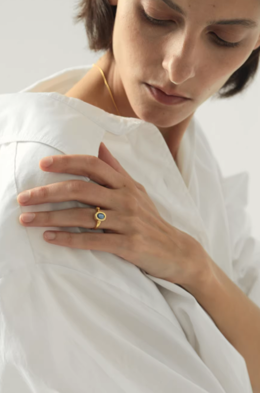 Vintage Dual Gem Open Ring