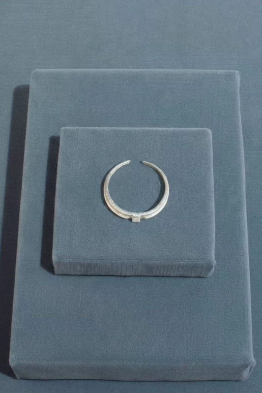 Slim Shell Accent Stack Ring