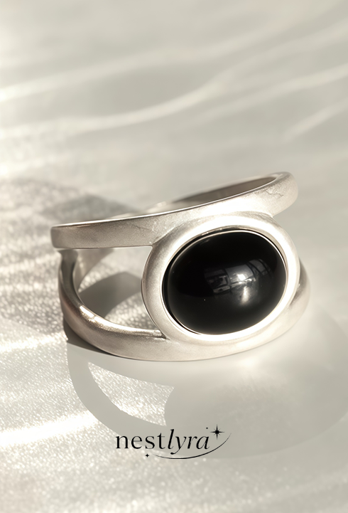 Onyx Layered Duo Ring