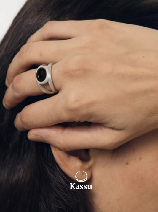 Onyx Layered Duo Ring