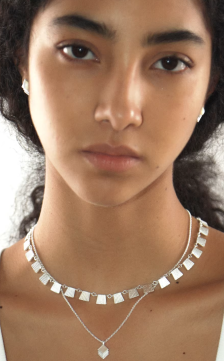 Vintage Diamond Grid Stud Earrings
